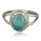 Handmade Certified Authentic Navajo .925 Sterling Silver BLUE Mountain Turquoise Native American Ring  390750341064