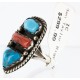 Handmade Certified Authentic Navajo .925 Sterling Silver CORAL and Turquoise Native American Ring 390781748892 Handmade Certified Authentic Navajo .925 Sterling Silver CORAL and Turquoise Native American Ring 390781748892