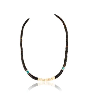 Handmade Certified Authentic Navajo .925 Sterling Silver Graduated Heishi, Turquoise and Spiny Oyster Native American Necklace 390739575384