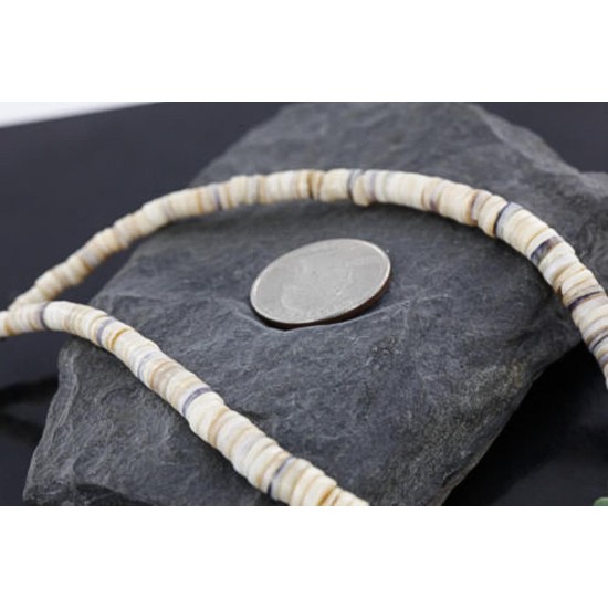 Handmade Certified Authentic Navajo .925 Sterling Silver Graduated Melon Shell and Turquoise Native American Necklace 370980665640 Handmade Certified Authentic Navajo .925 Sterling Silver Graduated Melon Shell and Turquoise Native American Necklace 370980665640
