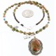 Handmade Certified Authentic Navajo .925 Sterling Silver JASPER and Turquoise Native American Necklace 371007399663