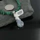 Handmade Certified Authentic Navajo .925 Sterling Silver LONE MOUNTAIN and Turquoise Native American Necklace 370908759240