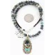 Handmade Certified Authentic Navajo .925 Sterling Silver Malachite and Turquoise Native American Necklace 390805410448 Handmade Certified Authentic Navajo .925 Sterling Silver Malachite and Turquoise Native American Necklace 390805410448