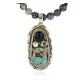 Handmade Certified Authentic Navajo .925 Sterling Silver Malachite and Turquoise Native American Necklace 390805410448 Handmade Certified Authentic Navajo .925 Sterling Silver Malachite and Turquoise Native American Necklace 390805410448