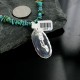 Handmade Certified Authentic Navajo .925 Sterling Silver Natural Abalone and Turquoise Native American Necklace 390663230037