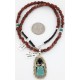 Handmade Certified Authentic Navajo .925 Sterling Silver Natural Black Onyx and Turquoise Native American Necklace 390805366666