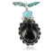 Handmade Certified Authentic Navajo .925 Sterling Silver Natural Black Onyx and Turquoise Native American Necklace & Pendant 370918480661