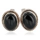 Handmade Certified Authentic Navajo .925 Sterling Silver Natural Black Onyx Native American Cuff Links 19128-2