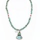 Handmade Certified Authentic Navajo .925 Sterling Silver Natural BLUE MOON Turquoise Native American Necklace 390759790404