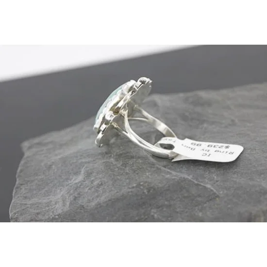 Handmade Certified Authentic Navajo .925 Sterling Silver Natural BLUE Mountain Turquoise Native American Ring 390739500121 Handmade Certified Authentic Navajo .925 Sterling Silver Natural BLUE Mountain Turquoise Native American Ring 390739500121
