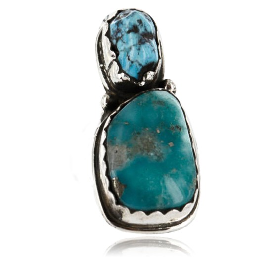 Handmade Certified Authentic Navajo .925 Sterling Silver Natural BLUE Mountain Turquoise Native American Ring  390758610863