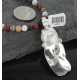 Handmade Certified Authentic Navajo .925 Sterling Silver Natural Coral and Turquoise Native American Necklace 370928401661