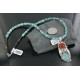 Handmade Certified Authentic Navajo .925 Sterling Silver Natural Coral and Turquoise Native American Necklace 390677796351