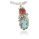 Handmade Certified Authentic Navajo .925 Sterling Silver Natural Coral and Turquoise Native American Necklace 390680403932 Handmade Certified Authentic Navajo .925 Sterling Silver Natural Coral and Turquoise Native American Necklace 390680403932