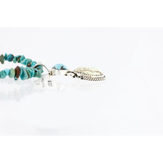 Handmade Certified Authentic Navajo .925 Sterling Silver Natural GASPEITE and Turquoise Native American Necklace 390794135592 Handmade Certified Authentic Navajo .925 Sterling Silver Natural GASPEITE and Turquoise Native American Necklace 390794135592