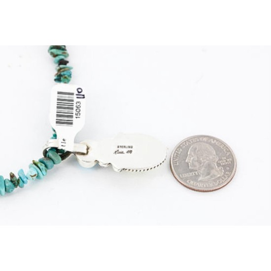 Handmade Certified Authentic Navajo .925 Sterling Silver Natural GASPEITE and Turquoise Native American Necklace 390794135592 Handmade Certified Authentic Navajo .925 Sterling Silver Natural GASPEITE and Turquoise Native American Necklace 390794135592