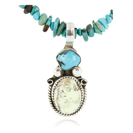 Handmade Certified Authentic Navajo .925 Sterling Silver Natural GASPEITE and Turquoise Native American Necklace 390794135592 Handmade Certified Authentic Navajo .925 Sterling Silver Natural GASPEITE and Turquoise Native American Necklace 390794135592