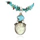 Handmade Certified Authentic Navajo .925 Sterling Silver Natural GASPEITE and Turquoise Native American Necklace 390794135592