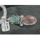 Handmade Certified Authentic Navajo .925 Sterling Silver Natural Jasper and Turquoise Native American Necklace 390677725097