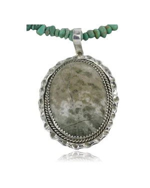 Handmade Certified Authentic Navajo .925 Sterling Silver Natural Jasper Native American Necklace 390676011716 Handmade Certified Authentic Navajo .925 Sterling Silver Natural Jasper Native American Necklace 390676011716