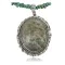 Handmade Certified Authentic Navajo .925 Sterling Silver Natural Jasper Native American Necklace 390676011716