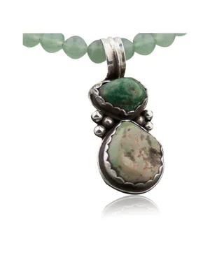 Handmade Certified Authentic Navajo .925 Sterling Silver Natural KINGS and Stormy Turquoise Native American Necklace 390627760820 Handmade Certified Authentic Navajo .925 Sterling Silver Natural KINGS and Stormy Turquoise Native American Necklace 390627760820