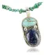 Handmade Certified Authentic Navajo .925 Sterling Silver Natural Lapis and Turquoise Native American Necklace 390661164694 Handmade Certified Authentic Navajo .925 Sterling Silver Natural Lapis and Turquoise Native American Necklace 390661164694
