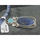 Handmade Certified Authentic Navajo .925 Sterling Silver Natural Lapis and Turquoise Native American Necklace 390679797429