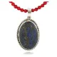 Handmade Certified Authentic Navajo .925 Sterling Silver Natural LAPIS and Turquoise Native American Necklace 390792513005 Handmade Certified Authentic Navajo .925 Sterling Silver Natural LAPIS and Turquoise Native American Necklace 390792513005