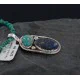 Handmade Certified Authentic Navajo .925 Sterling Silver Natural Lapis and Turquoise Native American Necklace & Pendant 390651297460 Handmade Certified Authentic Navajo .925 Sterling Silver Natural Lapis and Turquoise Native American Necklace & Pendant 390651297460