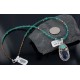 Handmade Certified Authentic Navajo .925 Sterling Silver Natural Lapis and Turquoise Native American Necklace & Pendant 390655310509
