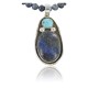 Handmade Certified Authentic Navajo .925 Sterling Silver Natural Lapis and Turquoise Native American Necklace & Pendant 390679478582 Handmade Certified Authentic Navajo .925 Sterling Silver Natural Lapis and Turquoise Native American Necklace & Pendant 390679478582