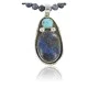 Handmade Certified Authentic Navajo .925 Sterling Silver Natural Lapis and Turquoise Native American Necklace & Pendant 390679478582 Handmade Certified Authentic Navajo .925 Sterling Silver Natural Lapis and Turquoise Native American Necklace & Pendant 390679478582