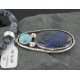 Handmade Certified Authentic Navajo .925 Sterling Silver Natural Lapis and Turquoise Native American Necklace & Pendant 390679478582