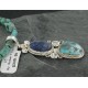 Handmade Certified Authentic Navajo .925 Sterling Silver Natural Lapis, Pink Japer and Turquoise Native American Necklace & Pendant 370913551639 Handmade Certified Authentic Navajo .925 Sterling Silver Natural Lapis, Pink Japer and Turquoise Native American Necklace & Pendant 370913551639