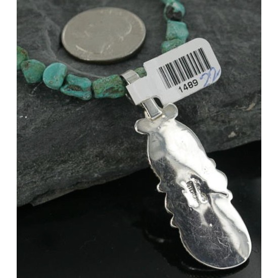 Handmade Certified Authentic Navajo .925 Sterling Silver Natural Lapis, Pink Japer and Turquoise Native American Necklace & Pendant 370913551639 Handmade Certified Authentic Navajo .925 Sterling Silver Natural Lapis, Pink Japer and Turquoise Native American Necklace & Pendant 370913551639