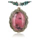 Handmade Certified Authentic Navajo .925 Sterling Silver Natural Pink Jasper and Turquoise Native American Necklace & Pendant 390829334023 Handmade Certified Authentic Navajo .925 Sterling Silver Natural Pink Jasper and Turquoise Native American Necklace & Pendant 390829334023