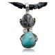 Handmade Certified Authentic Navajo .925 Sterling Silver Natural Snowflake Turquoise Native American Necklace 390612828672
