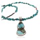 Handmade Certified Authentic Navajo .925 Sterling Silver Natural SPIDER WEB Turquoise Native American Necklace 370993141808