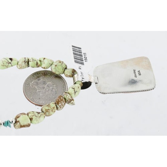 Handmade Authentic Navajo .925 Sterling Silver Turquoise and Spiny Oyster Necklace 371058163139 Handmade Authentic Navajo .925 Sterling Silver Turquoise and Spiny Oyster Necklace 371058163139