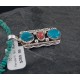 Handmade Certified Authentic Navajo .925 Sterling Silver Natural Spiny Oyster and Turquoise Native American Necklace 370888410381