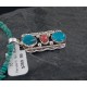 Handmade Navajo .925 Sterling Silver Turquoise and Spiny Oyster Necklace 370888410381 Handmade Navajo .925 Sterling Silver Turquoise and Spiny Oyster Necklace 370888410381