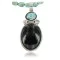 Handmade Certified Authentic Navajo .925 Sterling Silver Natural Spiny Oyster and Turquoise Native American Necklace 370914752854