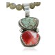 Handmade Certified Authentic Navajo .925 Sterling Silver Natural Spiny Oyster and Turquoise Native American Necklace 370955647393 Handmade Certified Authentic Navajo .925 Sterling Silver Natural Spiny Oyster and Turquoise Native American Necklace 370955647393