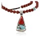 Handmade Certified Authentic Navajo .925 Sterling Silver Natural Spiny Oyster and Turquoise Native American Necklace 370993051520 Handmade Certified Authentic Navajo .925 Sterling Silver Natural Spiny Oyster and Turquoise Native American Necklace 370993051520