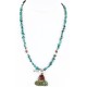 Handmade Certified Authentic Navajo .925 Sterling Silver Natural Spiny Oyster and Turquoise Native American Necklace 371051746862