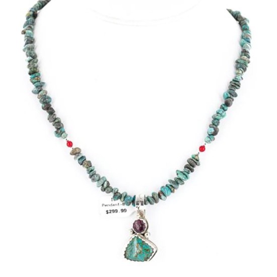 Handmade Certified Authentic Navajo .925 Sterling Silver Natural Spiny Oyster and Turquoise Native American Necklace 371051988643 Handmade Certified Authentic Navajo .925 Sterling Silver Natural Spiny Oyster and Turquoise Native American Necklace 371051988643