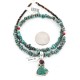 Handmade Certified Authentic Navajo .925 Sterling Silver Natural Spiny Oyster and Turquoise Native American Necklace 371051988643