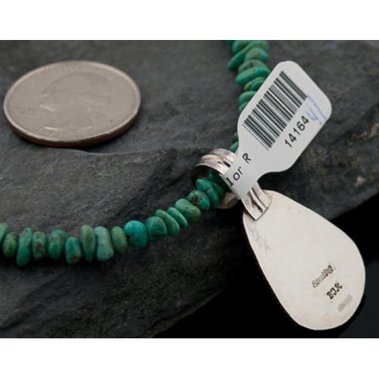 Handmade Certified Authentic Navajo .925 Sterling Silver Natural Spiny Oyster and Turquoise Native American Necklace 390641633387 Handmade Certified Authentic Navajo .925 Sterling Silver Natural Spiny Oyster and Turquoise Native American Necklace 390641633387