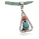 Handmade Certified Authentic Navajo .925 Sterling Silver Natural Spiny Oyster and Turquoise Native American Necklace 390645472572